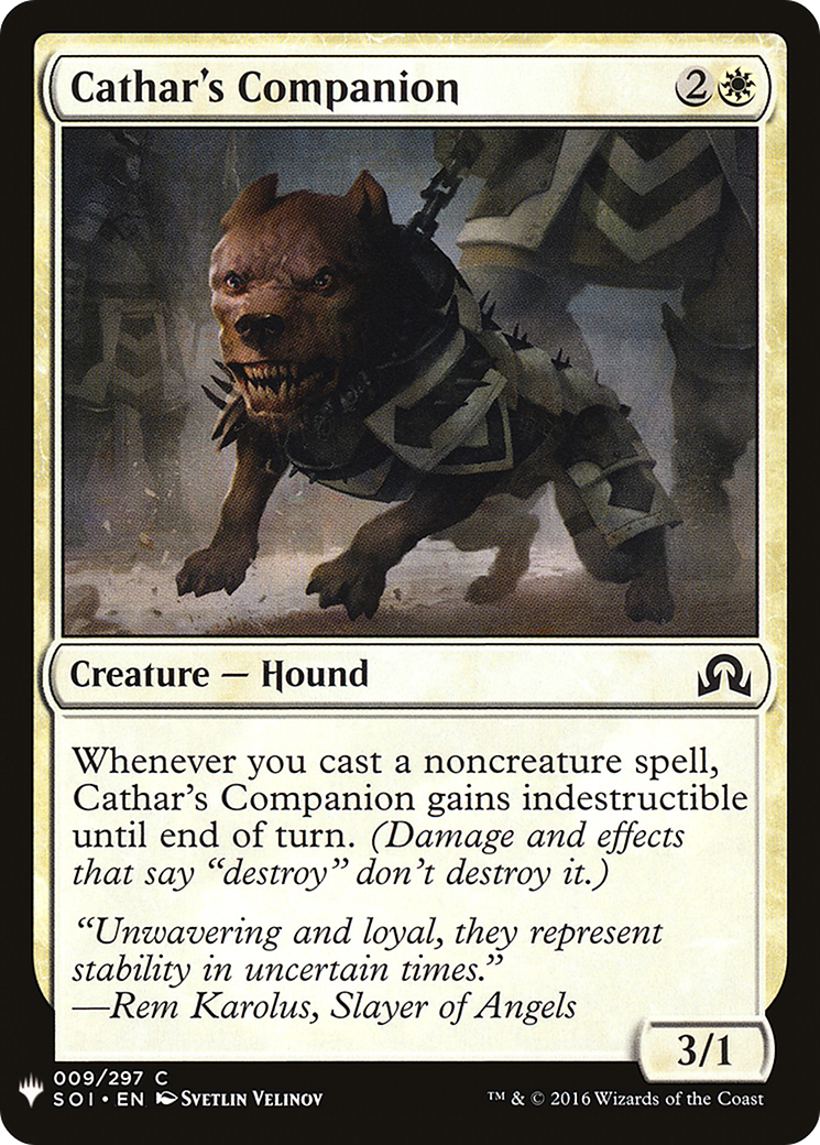 Cathar's Companion (LIST-009) - The List
