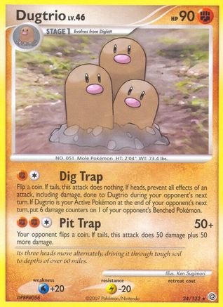 Dugtrio  Secret Wonders - Rare