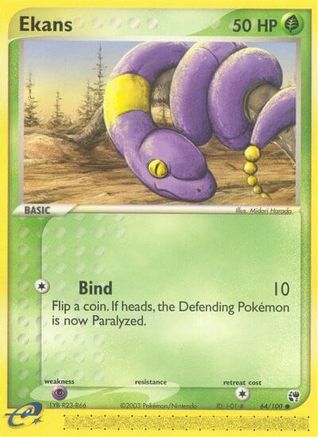 Ekans 064/100  - Reverse Holofoil Sandstorm - Common