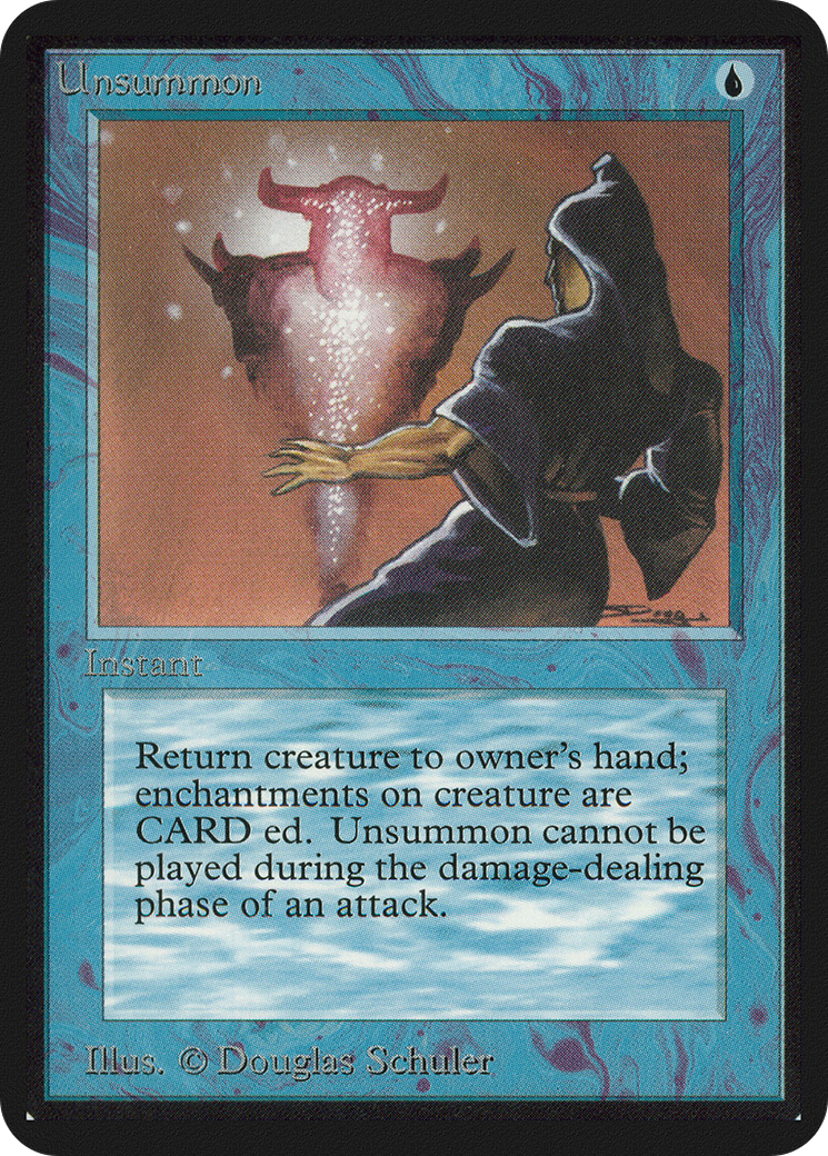 Unsummon (LEA-) - Limited Edition Alpha