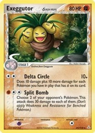 Exeggutor (Delta Species)  - Reverse Holofoil Holon Phantoms - Uncommon