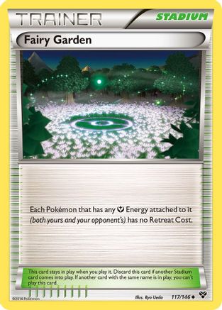 Fairy Garden 117  - Reverse Holofoil XY Base Set - Uncommon