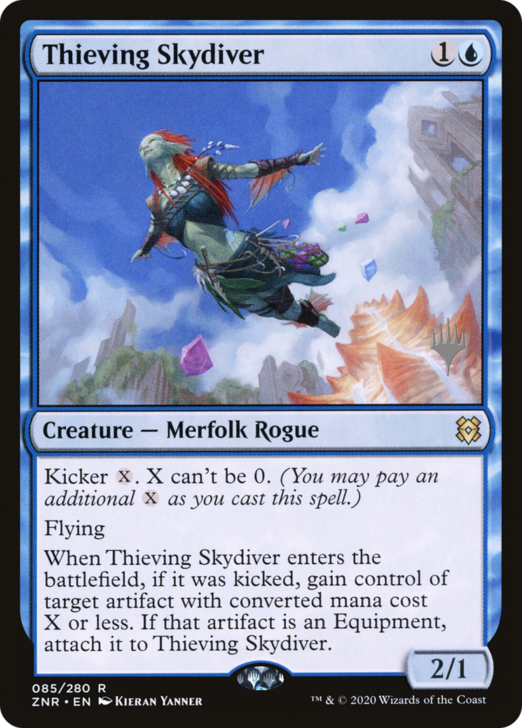 Thieving Skydiver (PPZNR-85P) - Zendikar Rising Promos Foil