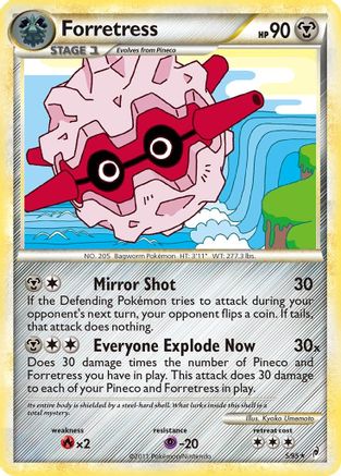 Forretress  - Reverse Holofoil Call of Legends - Holo Rare
