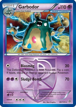Garbodor (Team Plasma) (66) (Team Plasma)  066  - Holofoil Plasma Storm - Holo Rare
