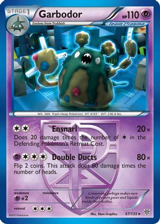 Garbodor (Team Plasma) (67)  - Reverse Holofoil Plasma Storm - Rare