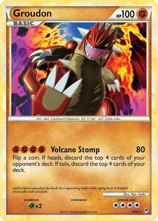 Groudon  - Reverse Holofoil Call of Legends - Holo Rare