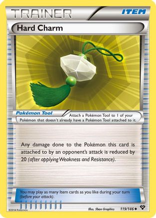 Hard Charm 119/146  - Reverse Holofoil XY Base Set - Uncommon