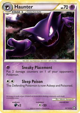 Haunter 035  - Reverse Holofoil Triumphant - Uncommon