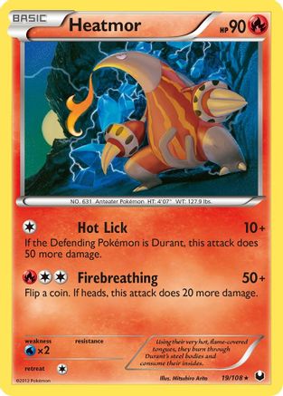 Heatmor  - Reverse Holofoil Dark Explorers - Rare