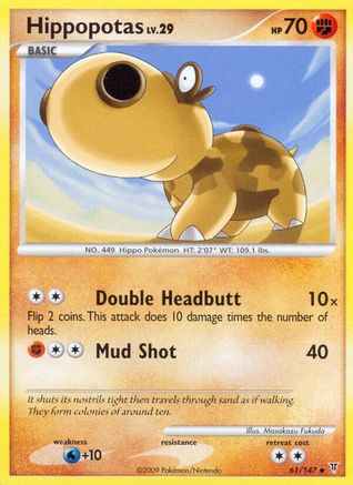 Hippopotas  - Reverse Holofoil Supreme Victors - Uncommon