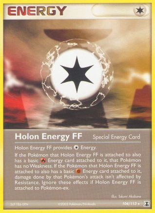 Holon Energy FF 104  - Reverse Holofoil Delta Species - Rare