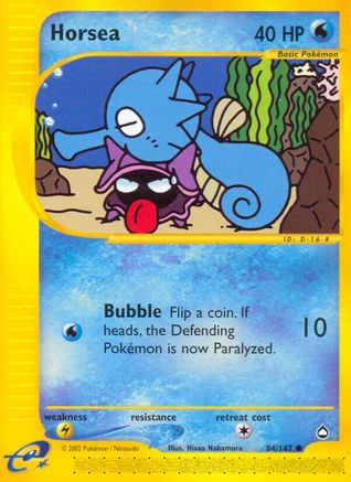 Horsea (84) (84) 084  - Reverse Holofoil Aquapolis - Common