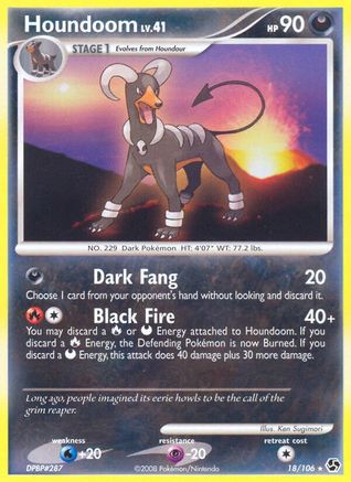 Houndoom  - Reverse Holofoil Great Encounters - Rare