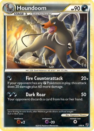 Houndoom  - Reverse Holofoil Undaunted - Holo Rare
