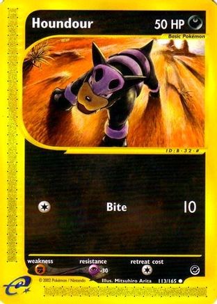 Houndour  - Reverse Holofoil Expedition - Common