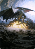 Ancient Copper Dragon // Ancient Copper Dragon (ACLB-004) - Battle for Baldur's Gate Art Series (Borderless) Foil