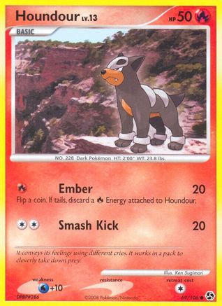 Houndour 069  - Reverse Holofoil Great Encounters - Common
