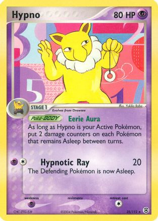 Hypno  - Reverse Holofoil FireRed & LeafGreen - Rare
