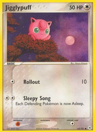 Jigglypuff 063  - Reverse Holofoil Hidden Legends - Common