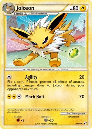 Jolteon 028  Undaunted - Uncommon