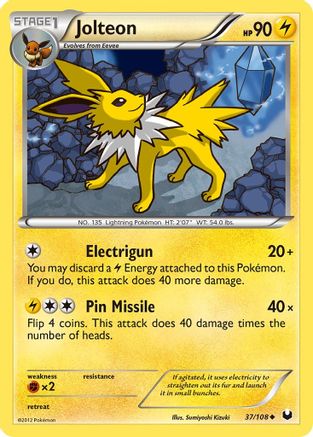 Jolteon  - Reverse Holofoil Dark Explorers - Uncommon
