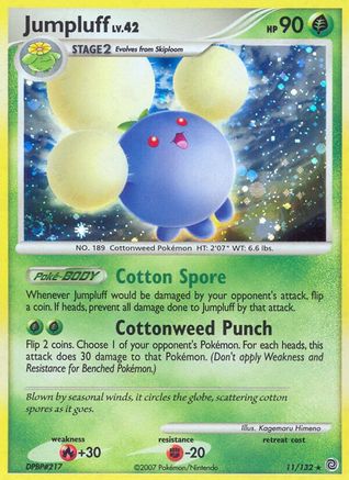 Jumpluff  - Reverse Holofoil Secret Wonders - Holo Rare