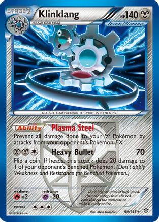 Klinklang (Team Plasma)  - Holofoil Plasma Storm - Holo Rare