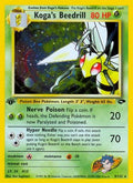 Koga's Beedrill 009  - 1st Edition Holofoil Gym Challenge - Holo Rare