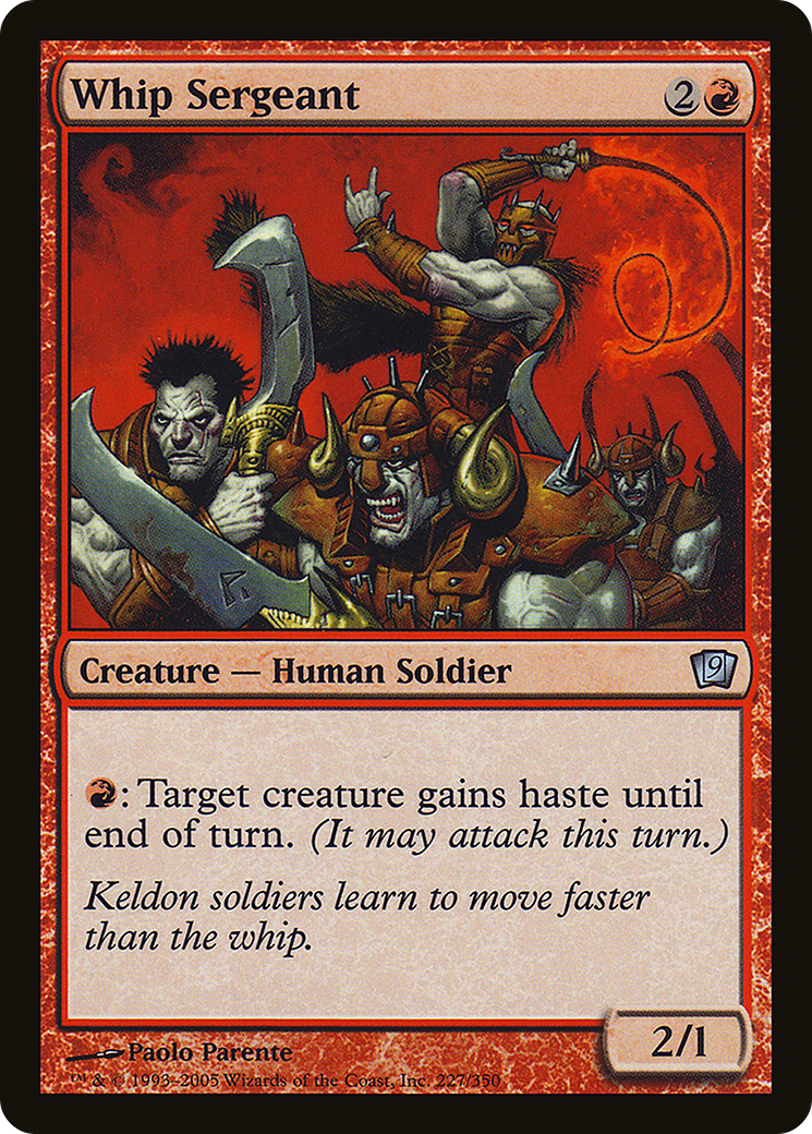 Whip Sergeant (9ED-227) - 9th Edition