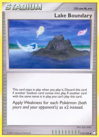 Lake Boundary 112  - Reverse Holofoil Mysterious Treasures - Uncommon