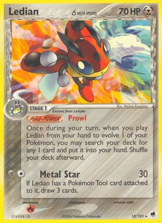 Ledian (Delta Species) 018/101  Dragon Frontiers - Rare