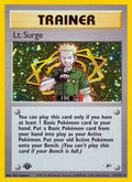 Lt. Surge (17) (17) 017/132  - 1st Edition Holofoil Gym Heroes - Holo Rare