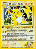 Lt. Surge's Raichu 011  - 1st Edition Holofoil Gym Challenge - Holo Rare