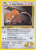 Lt. Surge's Raticate 053  - 1st Edition Gym Challenge - Uncommon