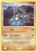 Lucario 006  - Reverse Holofoil Diamond and Pearl - Holo Rare