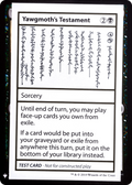 Yawgmoth's Testament (CMB1-) - Mystery Booster Playtest Cards 2019