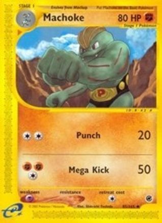 Machoke  - Reverse Holofoil Expedition - Uncommon