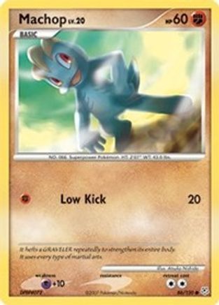Machop  - Reverse Holofoil Diamond and Pearl - Common