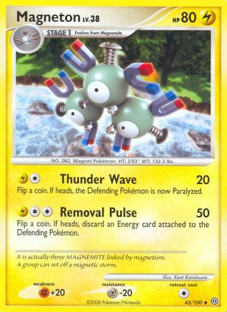Magneton (43)  - Reverse Holofoil Stormfront - Uncommon