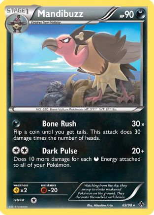 Mandibuzz  - Reverse Holofoil Emerging Powers - Rare