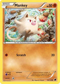 Mankey  - Reverse Holofoil Plasma Freeze - Common