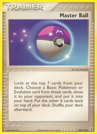 Master Ball 099  - Reverse Holofoil Delta Species - Uncommon