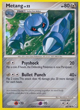 Metang (65)  - Reverse Holofoil Legends Awakened - Uncommon