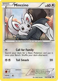 Minccino 104  - Reverse Holofoil Legendary Treasures - Common