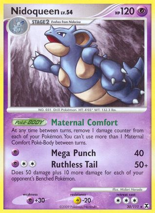 Nidoqueen  - Reverse Holofoil Rising Rivals - Rare