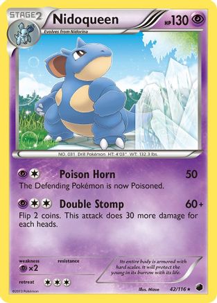Nidoqueen/116  - Reverse Holofoil Plasma Freeze - Rare