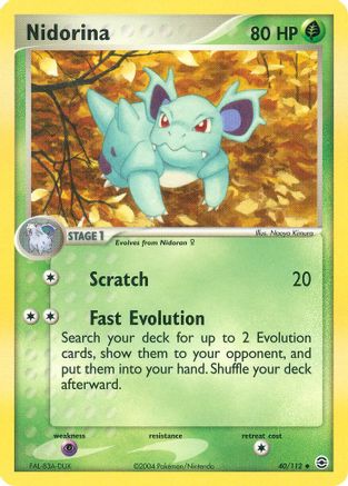 Nidorina  - Reverse Holofoil FireRed & LeafGreen - Uncommon