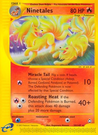 Ninetales/147  Aquapolis - Rare