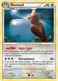 Noctowl 008  - Reverse Holofoil HeartGold SoulSilver - Holo Rare